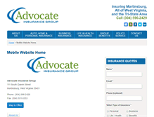 Tablet Screenshot of advocate-ins.com